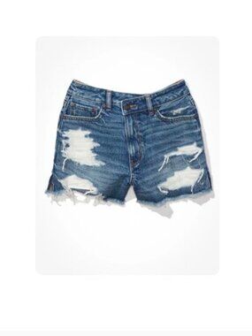 American Eagle Strigid Denim Mom Short
